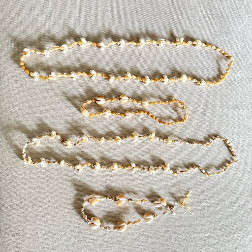 Shell Bead Necklace Set